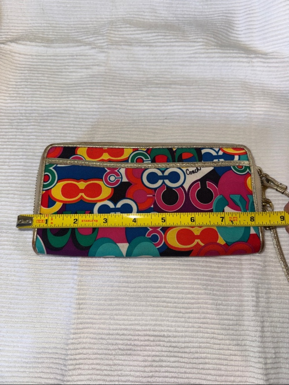 Coach Poppy early 2000’s Pop C Graffiti multicolor wristlet - Picture 3 of 16